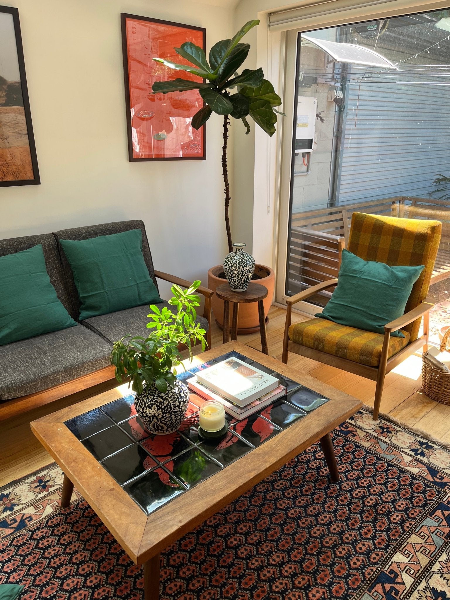 Linen Cushion Cover in Forest - TSL Co