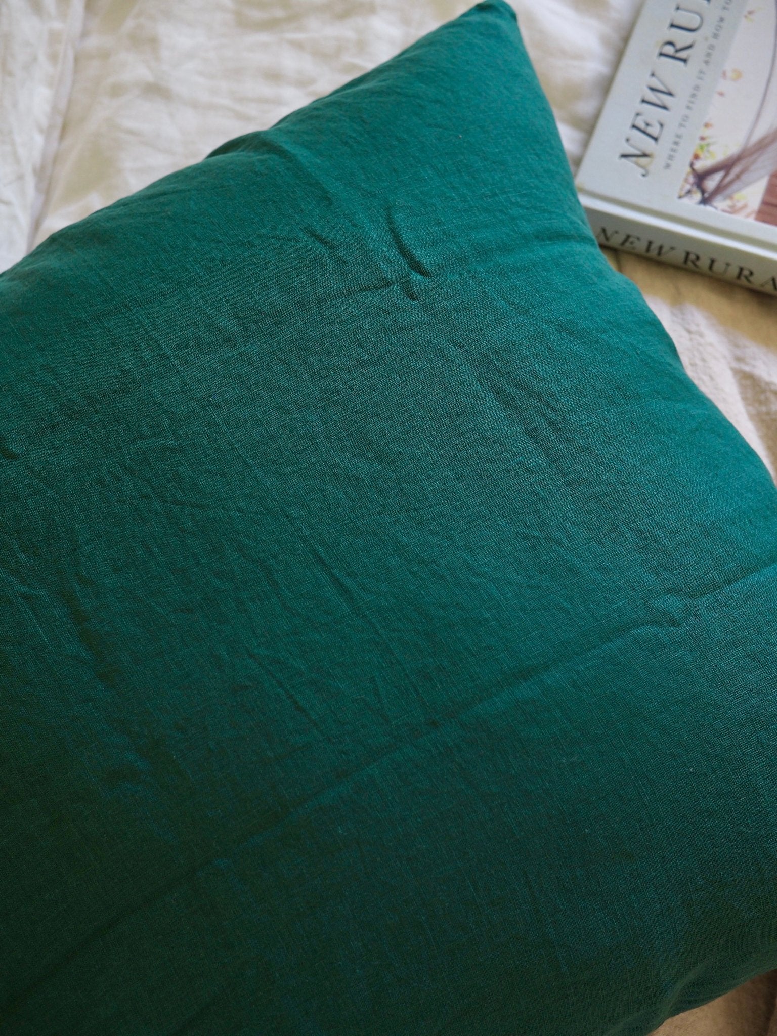 Linen Cushion Cover in Forest - TSL Co