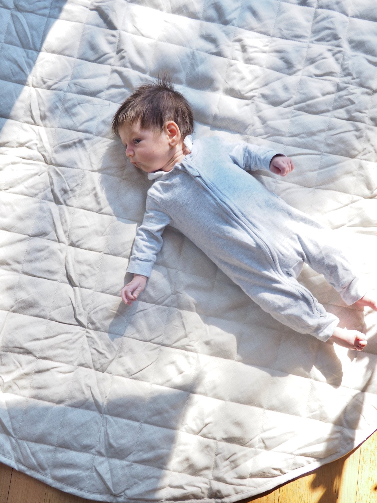 Linen Play Mat in Oatmeal - TSL