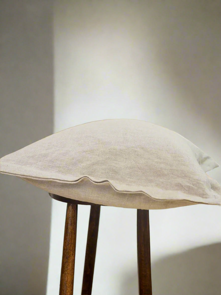 Gina Linen Cushion Cover in Oatmeal - TSL Co