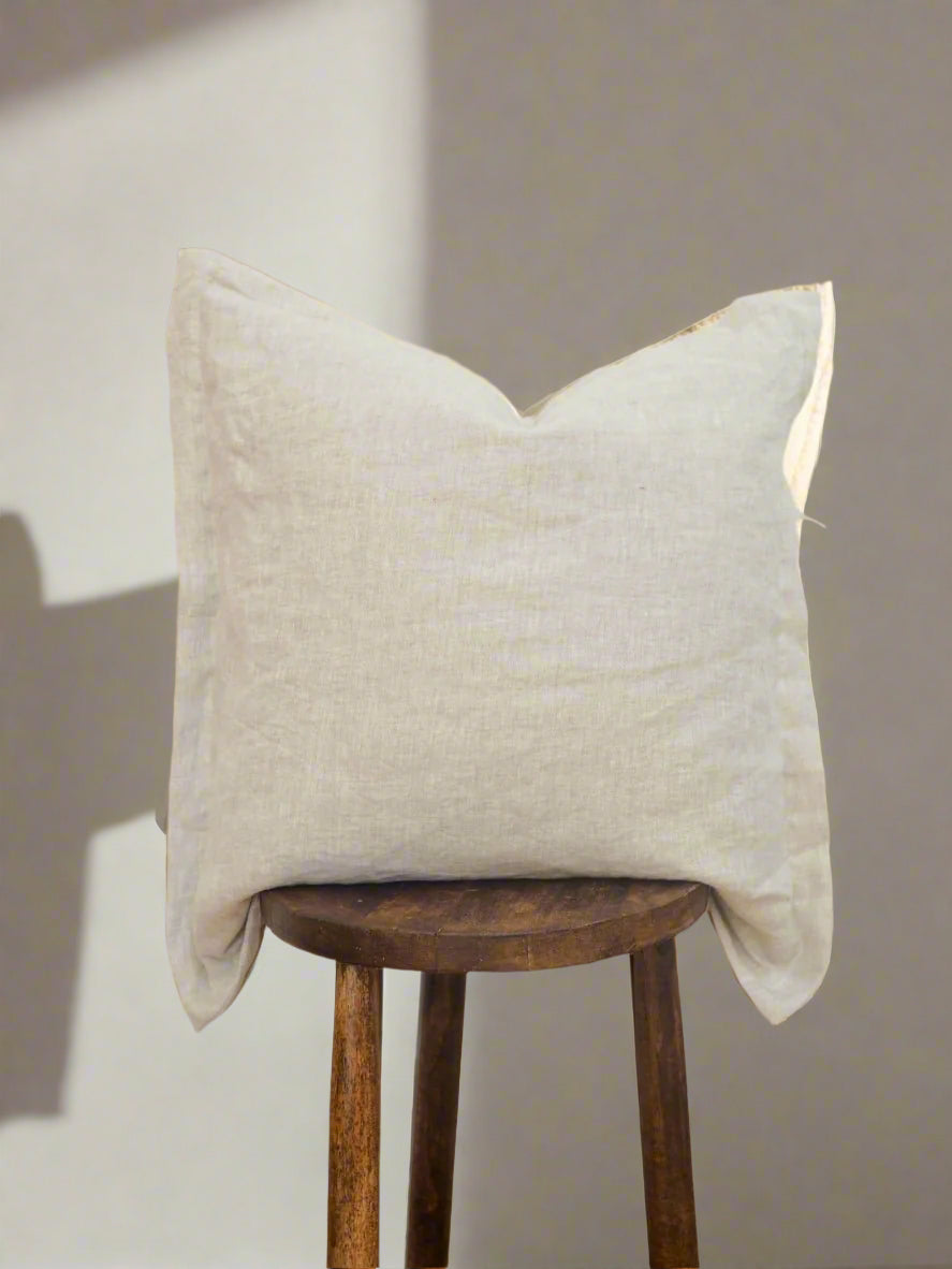 Gina Linen Cushion Cover in Oatmeal - TSL Co