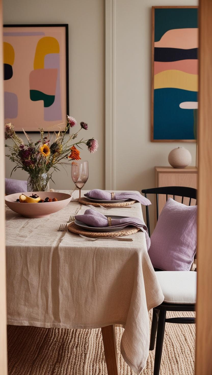 Linen Tablecloth in Beige Extra Large - TSL Co