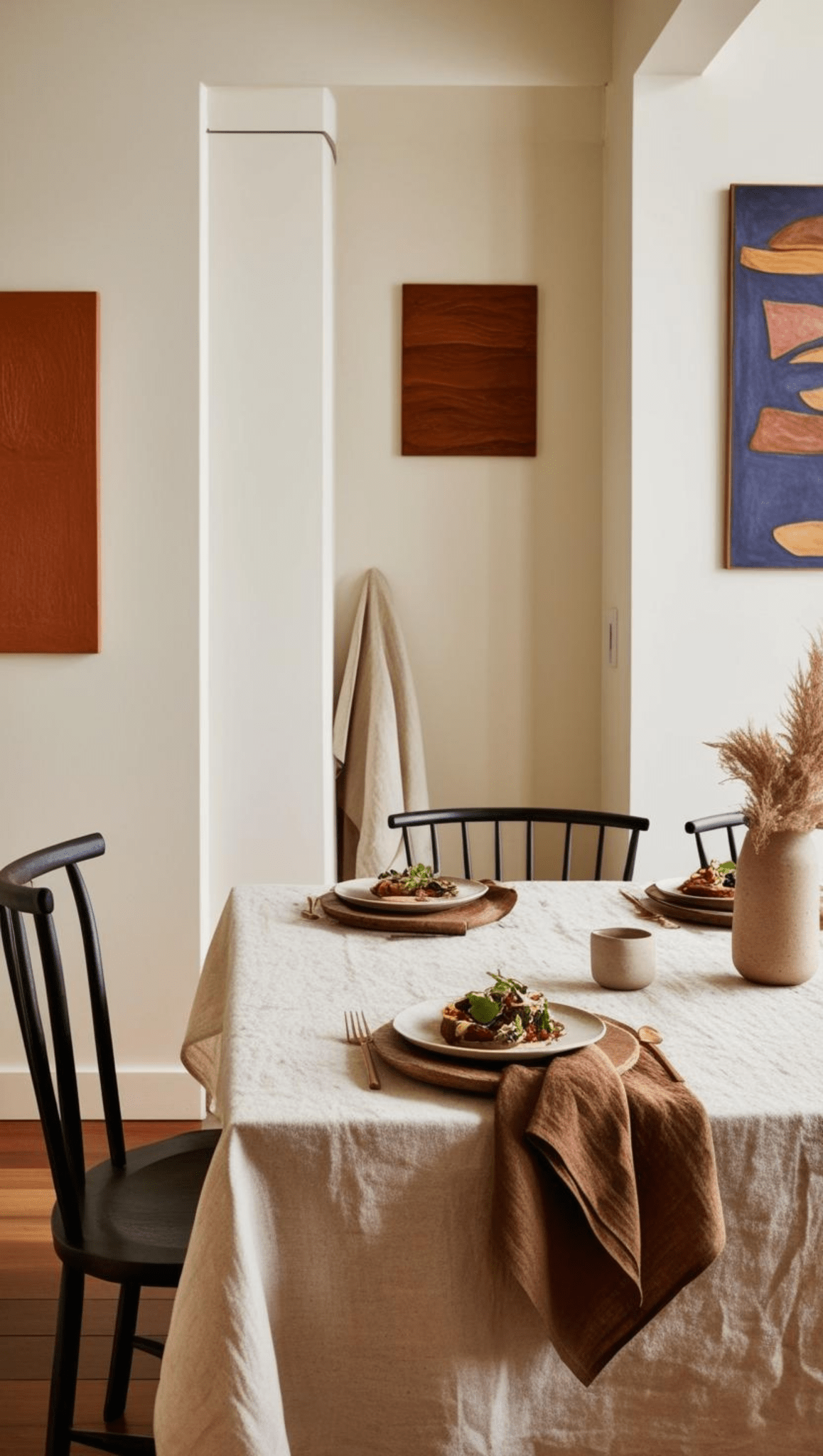 Linen Tablecloth in Oatmeal Large - TSL Co