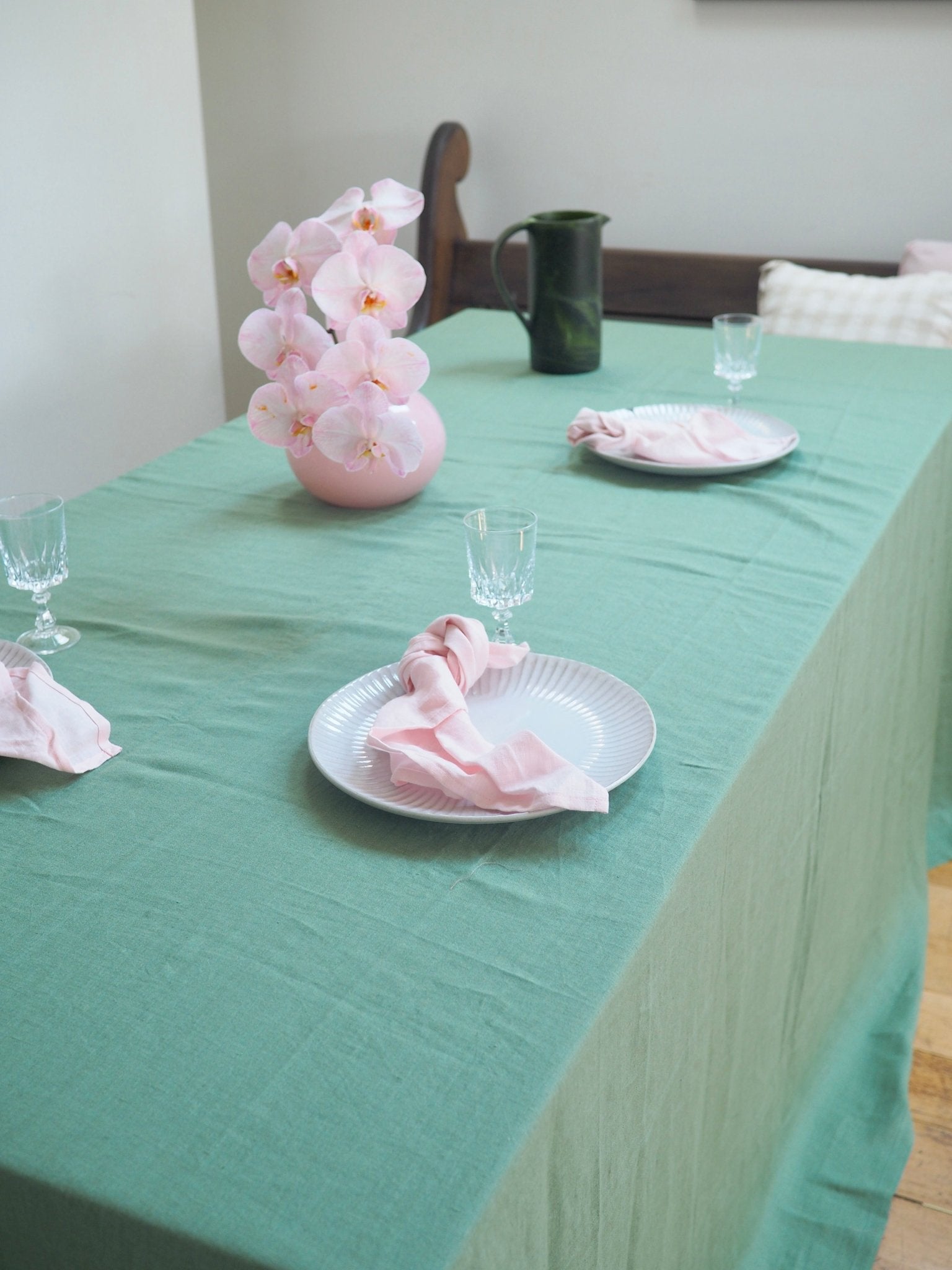 Linen Tablecloth in Pine Extra Large - TSL Co